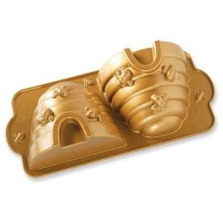 Nordic Ware Gold Cast Aluminum 10 Cup Beehive Cake Pan
