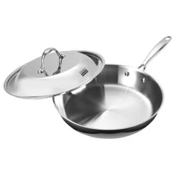 Cooks Standard 12" Multy-Ply Clad Stainless Steel Fry Pan With Dome Lid