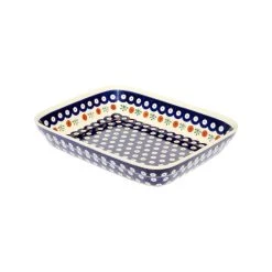Zaklady Ceramiczne Boleslawiec Polish Pottery Baking Dish 8"x10", Pattern Number: 41