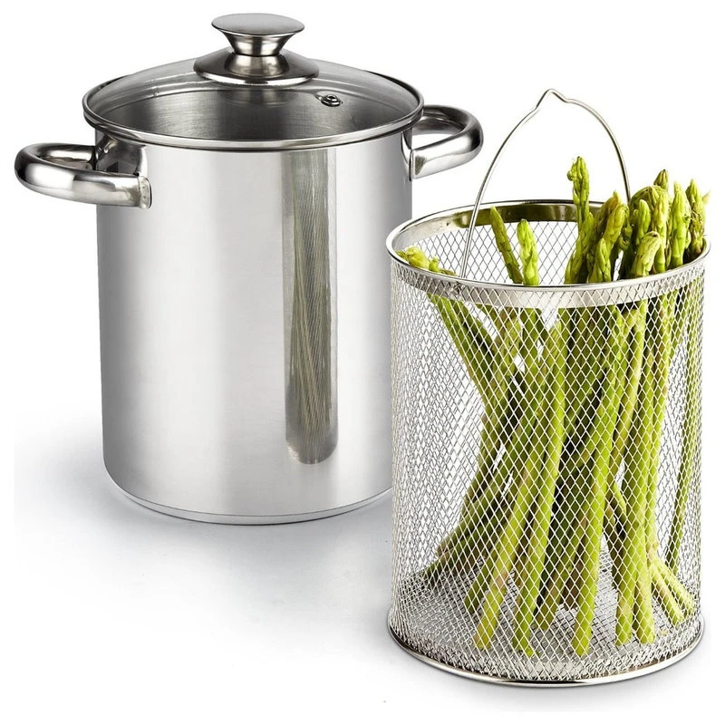 Cook N Home 4 Quart Vegetable Steamer Pot, Stainless Steel - Image 2