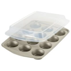 Rachael Ray Cookware Rachael Ray Nonstick Bakeware Set, 3-Piece, Silver