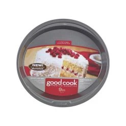 Bradshaw International Good Cook 04016 Non-stick Round Cake Pan, 9"