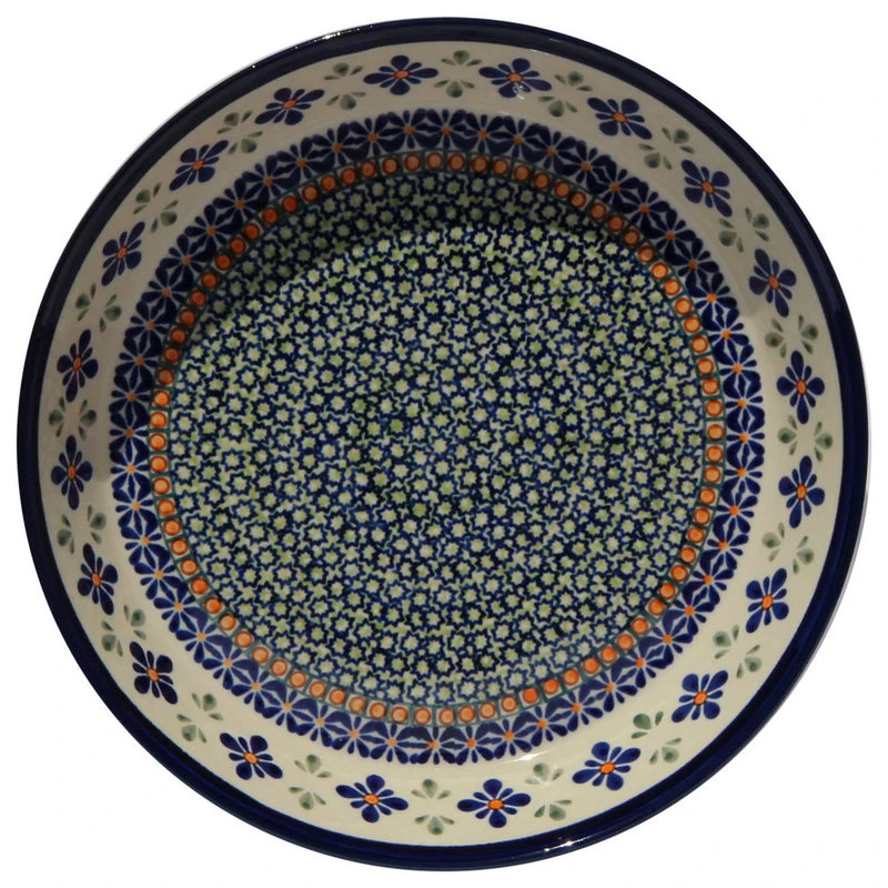 Zaklady Ceramiczne Boleslawiec Polish Pottery Dish Pie Plate, Pattern Number: DU60 - Image 2