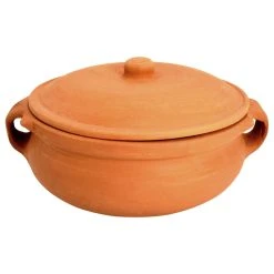 Ancient Cookware Clay Curry Pot, 8x9.5x4.5