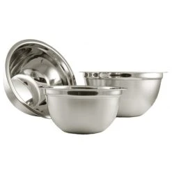 Ybm Home Inc. Home Deep Professional Heavy Duty Stainless Steel Mixing Bowls, Set Of 3