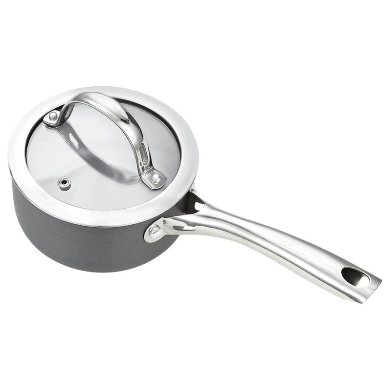 Cooks Standard Hard Anodize Premium Grade Nonstick Sauce Pan With Cover, 1-Quart - Image 2