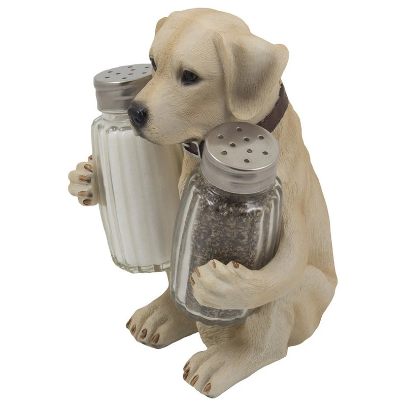 DWK Corp. Labrador Retriever Dog Salt And Pepper Shaker, 3-Piece Set - Image 2