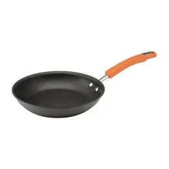 Rachael Ray Cookware Hard-Anodized Ii Nonstick 10" Skillet, Gray With Orange Handle