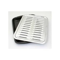 Range Kleen Mfg / Berndes Cookware Porcelain Broiler Pan With Chrome Grill