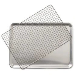 Nordic Ware 2 Piece Half Sheet With Nonstick Grid Set