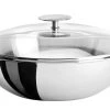 Cristel USA Inc. 1.5 Qt. Wok With Domed Glass Lid, 3 Qt.