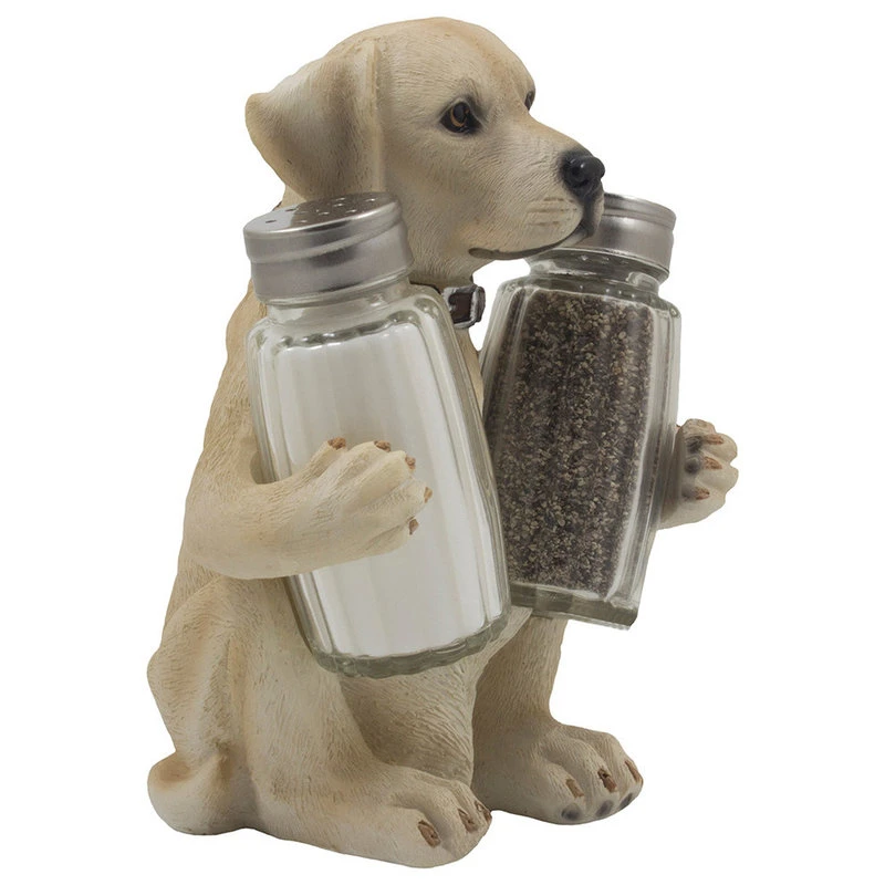 DWK Corp. Labrador Retriever Dog Salt And Pepper Shaker, 3-Piece Set - Image 3