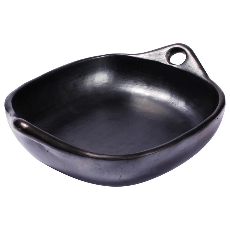 Ancient Cookware, Clay Square Roasting Chamba Pan, 8x11x2.25