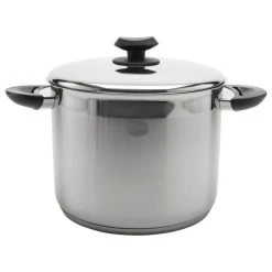 Ybmhome YBM Home 18/10 Stainless Steel Stock Pot, Induction Compatible, Black, 9 Quart