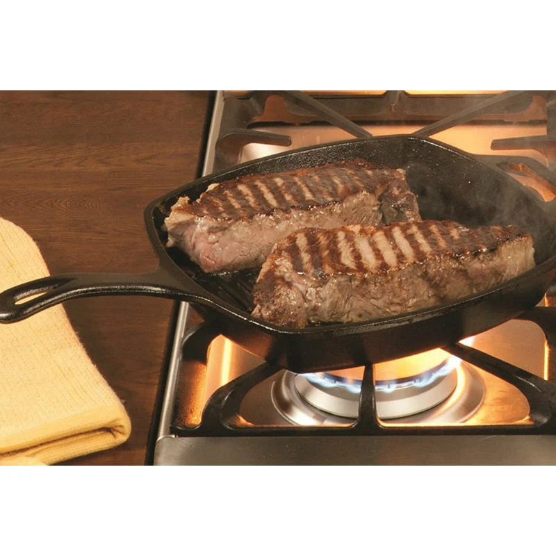 Lodge Mfg.Co. Lodge® L8SGP3 Square Cast Iron Grill Pan, 10.5" - Image 2