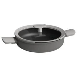 BergHOFF International Inc. Leo 10.25" Non-Stick Covered 2-Handle Saute Pan, Grey. 10