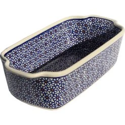 Zaklady Ceramiczne Boleslawiec Polish Pottery Loaf Baker With Handles, Pattern Number: 120