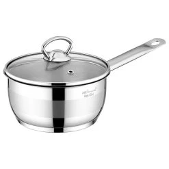 SAFLON Safinox 18/10 Stainless Steel Tri-Ply Capsulated Bottom Sauce Pan, 1.5-Quart