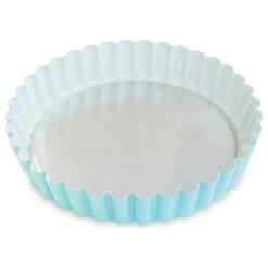 Nordic Ware Blue Aluminum Nonstick Quiche And Tart Pan, 8 Inch