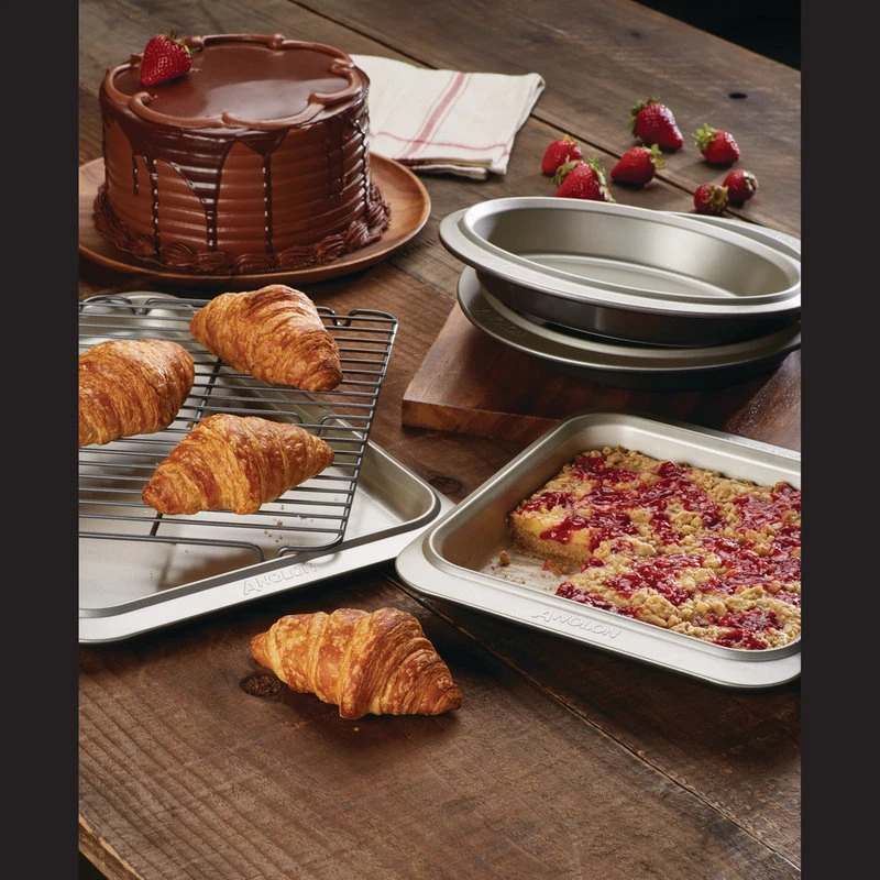 Anolon Nonstick Bakeware 5-Piece Bakeware Set, Pewter And Onyx - Image 2