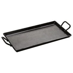 Lodge Cast Iron Cookware Lodge Pre-Seasoned Carbon Steel 18 X 10 Inch Rectangular Griddle