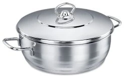 Korkmaz18/10 Stainless Steel Dutch Oven Covered Stockpot 3.8 Quart