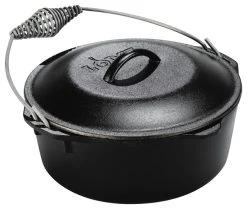 Lodge Cast Iron Cookware Lodge Logic Pre-Seasoned Cast Iron Dutch Oven, 5 Quart