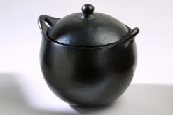 MyToque La Chamba Black Clay Soup Pot, Xx-Large