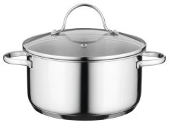 BergHOFF International Inc. Essentials 7" 18/10 Stainless Steel Covered Casserole, 2.3 Qt, Comfort