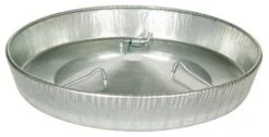 Miller Galvanized Feeder Pan, 14"