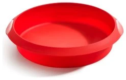 Lekue USA Lekue Red Silicone 9.5 Inch Round Cake Pan