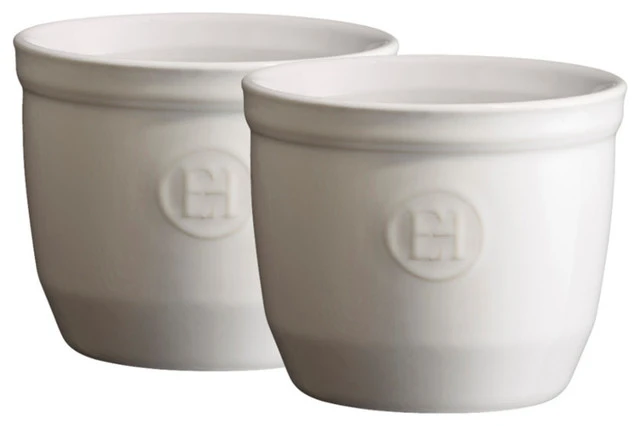 Emile Henry Flour Ceramic 6.8 Ounce #8 Ramekin, Set Of 2