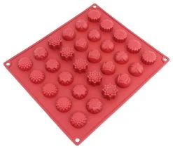 Freshware 30-Cavity Silicone Flowers Mold