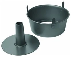 Chicago Hardware Fixture Chicago Metallic Angel Food Cake Pan, Aluminium, 9.5"x4"