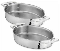 All-Clad Metalcrafters LLC All Clad SS Oval Bakers, Set Of 2