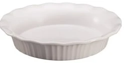 World Kitchen, LLC Corningware 1117314 Pie Plate, French White, 9"