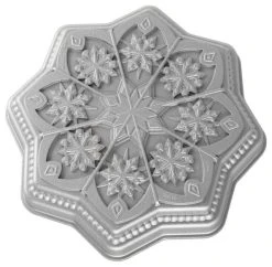 Nordic Ware Sweet Snowflakes Cast Aluminum Shortbread Pan
