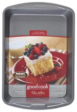 Bradshaw International Good Cook Non-Stick Oblong Cake Pan, 13"x9"