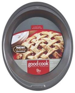 Bradshaw International Good Cook Premium Bakeware Pie Pan, Non Stick, 9"
