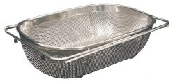 Whitehaus Collection Whitehaus WHNEXC01 Over The Sink Extendible Colander/Strainer - Stainless Steel
