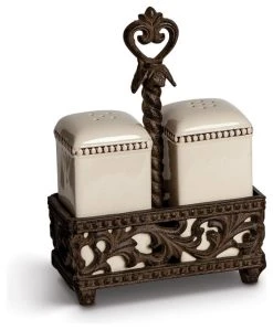 Gerson Company 7.5"H Acanthus Salt Pepper Sha