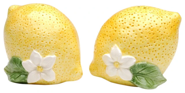 Cosmos Gifts Corp. Yellow Lemon Hill Salt & Pepper Shaker
