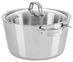Viking Range Corporation Viking Contemporary 3-Ply, 5.2-Quart Dutch Oven With Lid, Mirror Finish