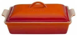 Le Creuset 4-Quart, (12"x9") Heritage Covered Rectangular Casserole, Flame