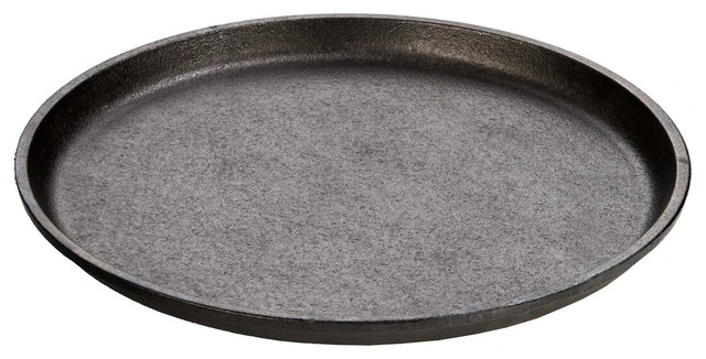 Lodge Cast Iron Cookware Lodge Seasoned Cast Iron 9.25 Inch Round Handleless Serving Griddle
