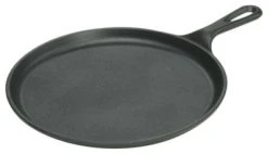 Lodge Mfg.Co. Lodge L9OG3 Pre-Seasoned Round Cast Iron Griddle, 10.5"