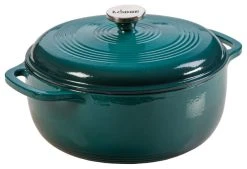 Lodge Cast Iron Cookware Lodge Lagoon Enameled Cast Iron 6 Quart Dutch Oven