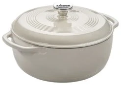 Lodge Mfg.Co. Lodge Ec6D13 Cast Iron Dutch Oven, Oyster, 6 Qt.