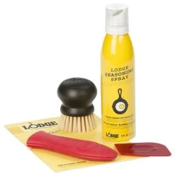 Lodge Cast Iron Cookware Lodge 4 Piece Seasoned Cast Iron Care Kit